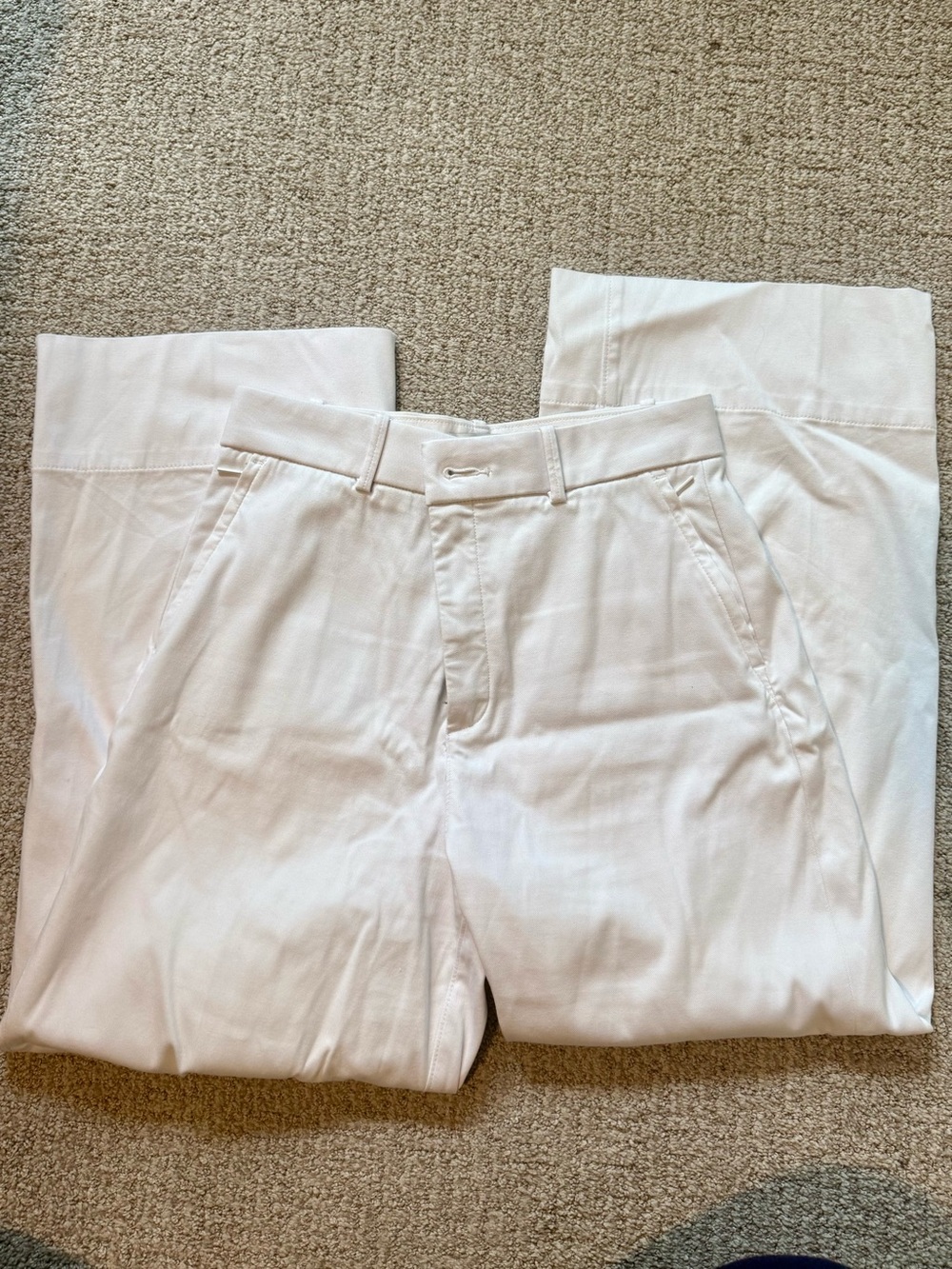 SPANX Straight Leg Pants in White, Medium